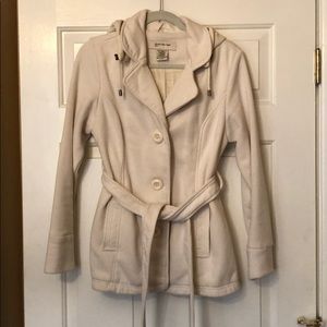 Cream pea coat